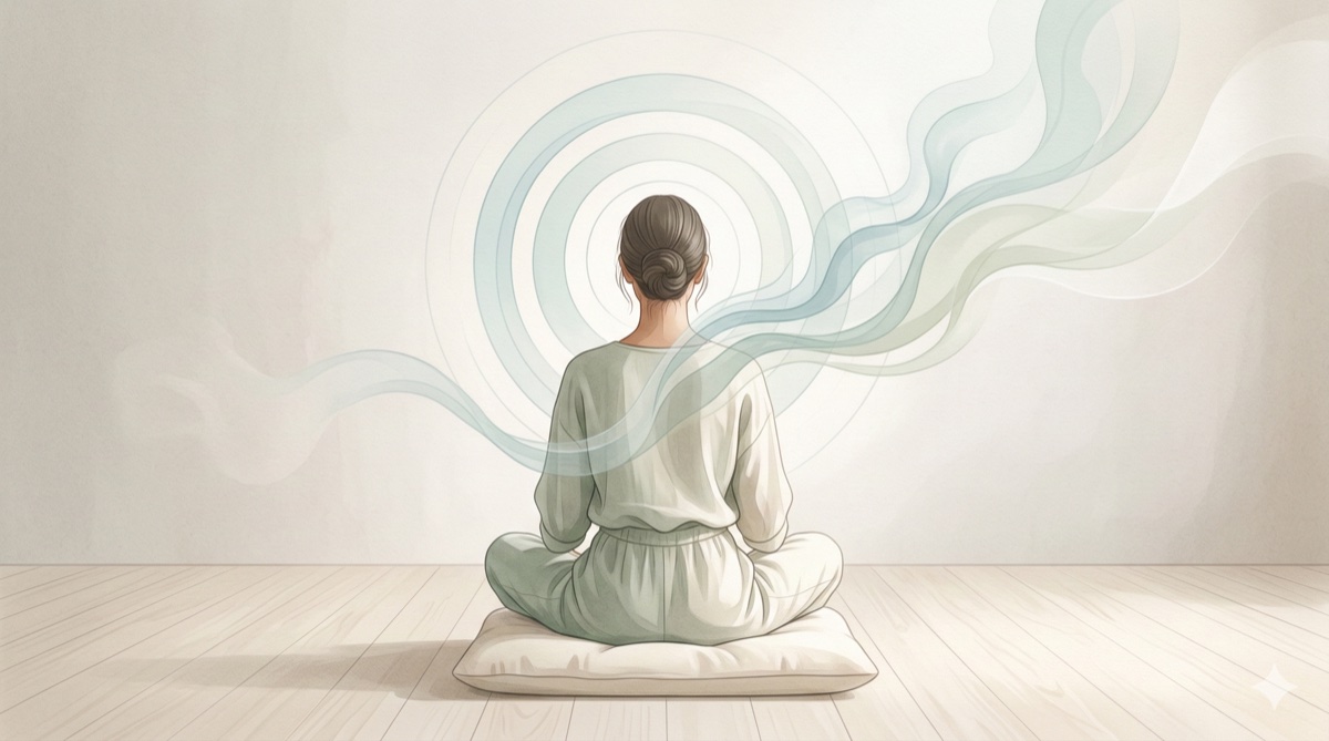 Five illustrated breathing technique patterns for stress management